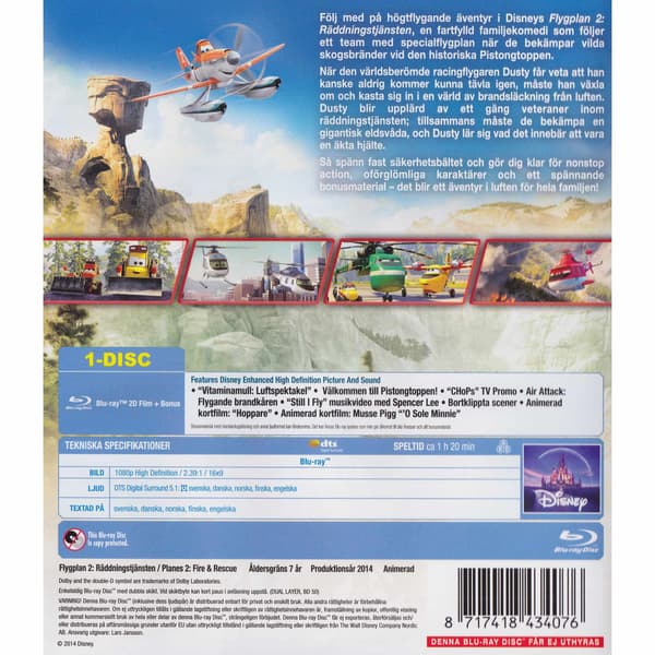 Flygplan 2 Räddningstjänsten Blu-Ray (Brugt)