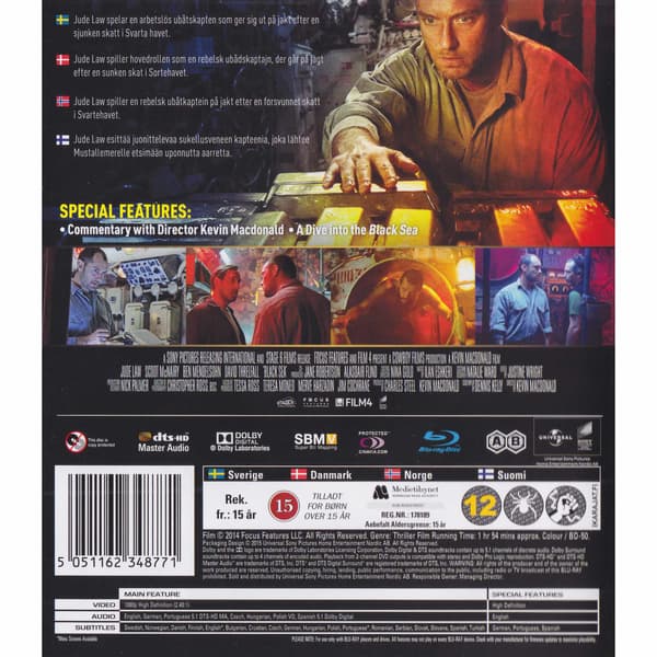 Black Sea Blu-Ray (Begagnad)