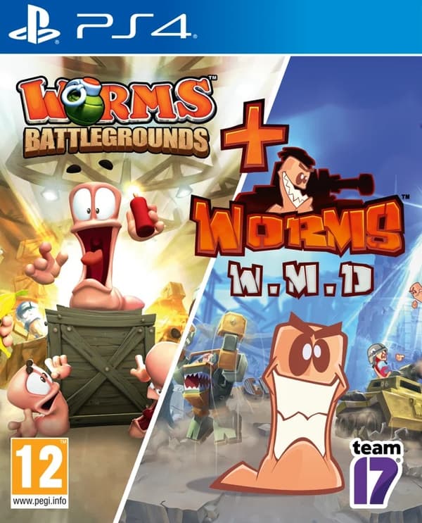 Worms Battlegrounds + Worms WMD Double Pack Playstation 4 PS4