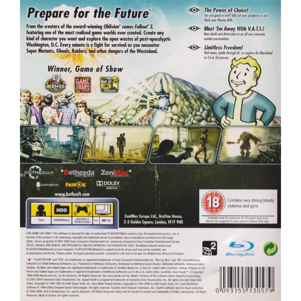 Fallout 3 Playstation 3 PS3 (Käytetty)