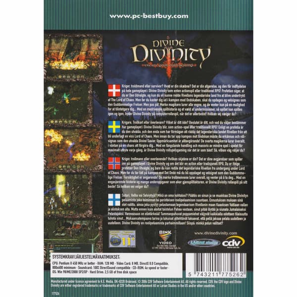 Divine Divinity PC CD Best Buy Nordic (Begagnad)