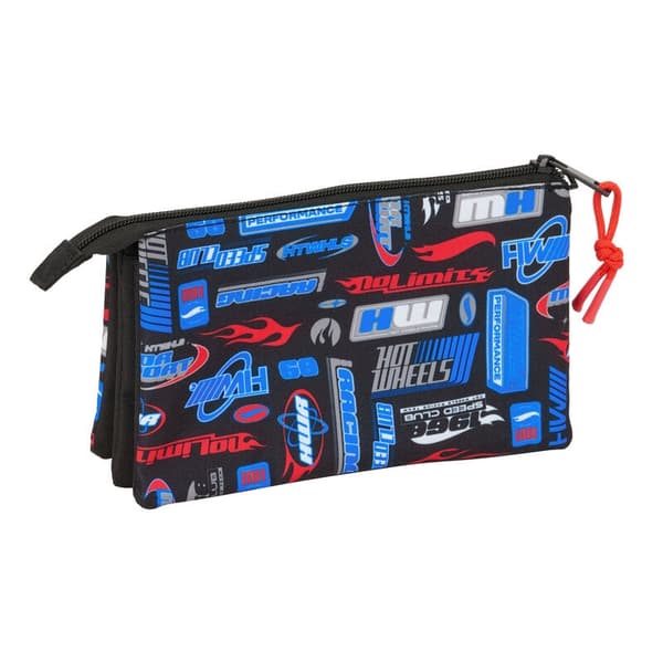 Hot Wheels triple pencil case