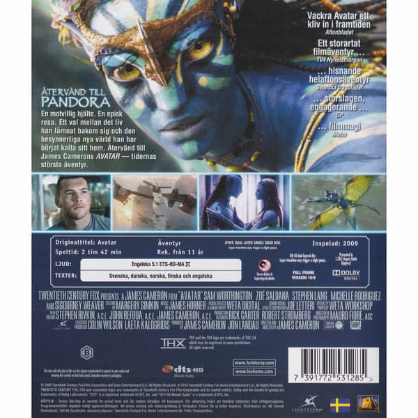 Avatar Blu-Ray (Käytetty)