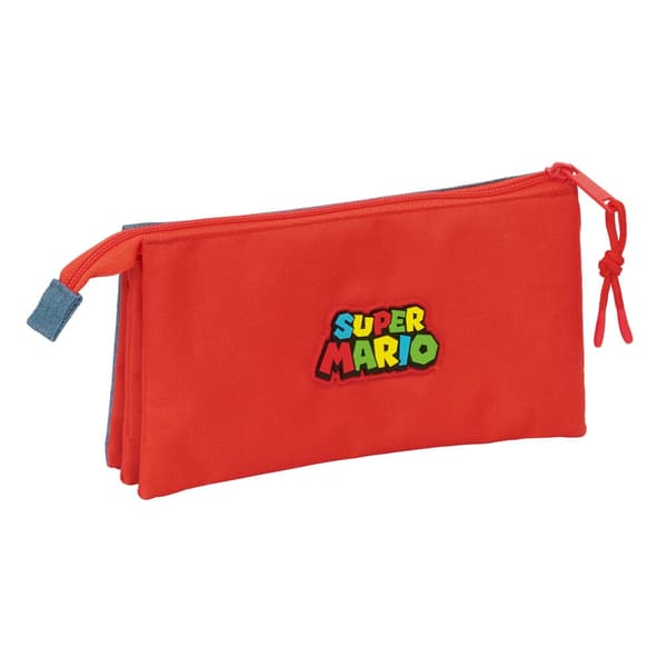 Super Mario triple pencil case