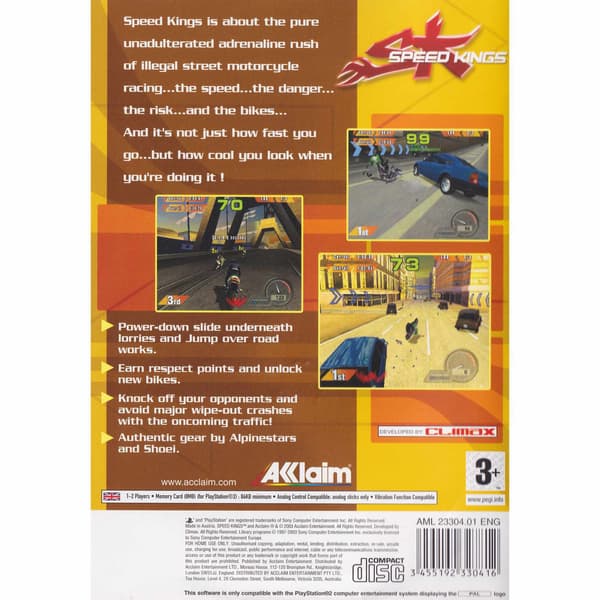 Speed Kings Playstation 2 PS2 (Käytetty)