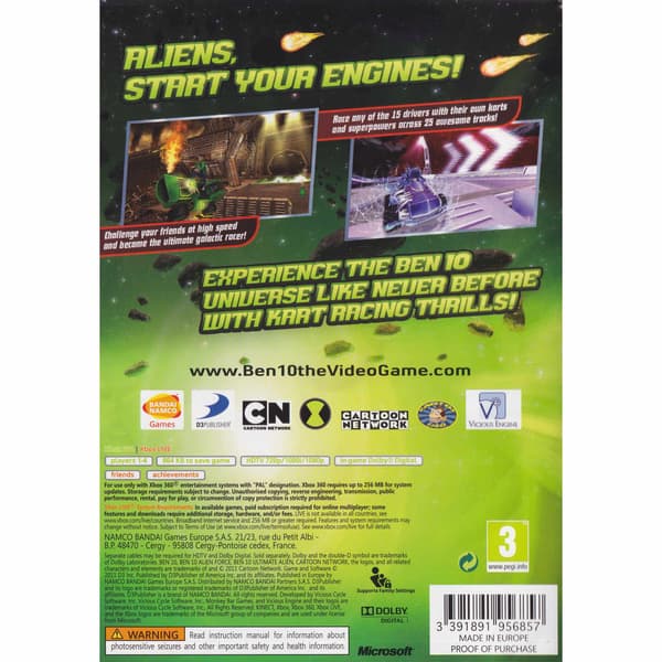 Ben 10 Galactic Racing Xbox 360 (Brukt)