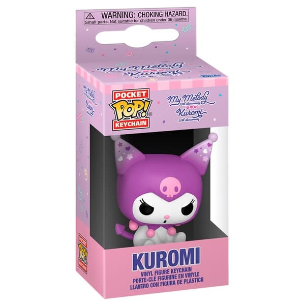 Pocket POP! Nøglering Hello Kitty 20th Anniversary Kuromi Grumpy