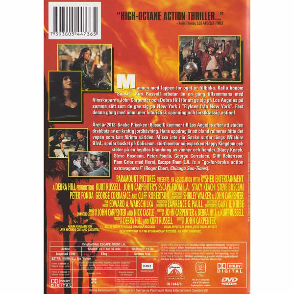 Flykten från LA DVD (Brukt)