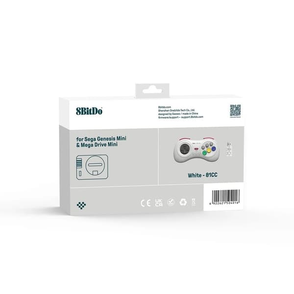 8BitDo M30 2.4Ghz Trådløs Kontroller Hvit
