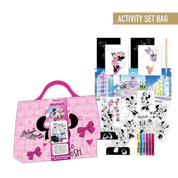 Disney Minnie Colouring bag set