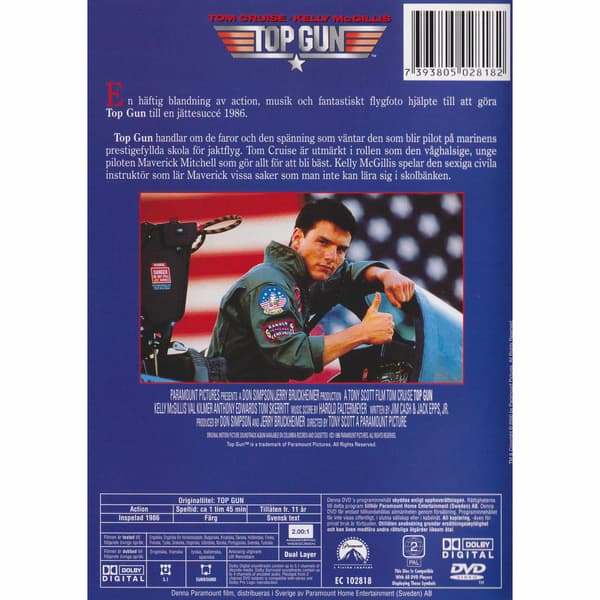 Top Gun DVD (Brukt)