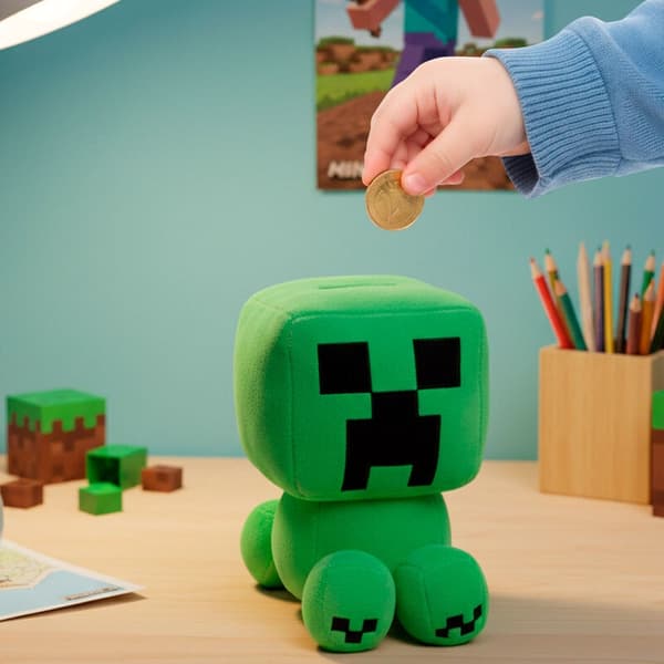 Minecraft plush money box 20cm