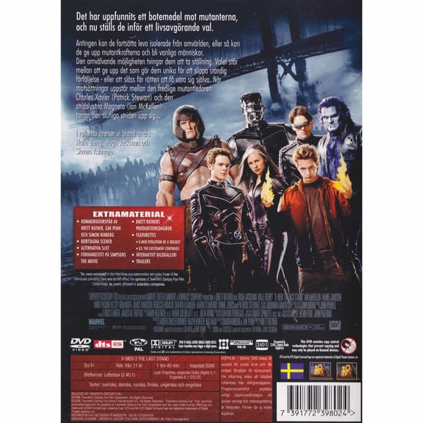 X-Men The Last Stand 2-Disc Special Edition DVD (Brukt)