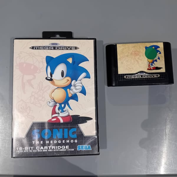 Sonic The Hedgehog Sega Mega Drive (Brugt)