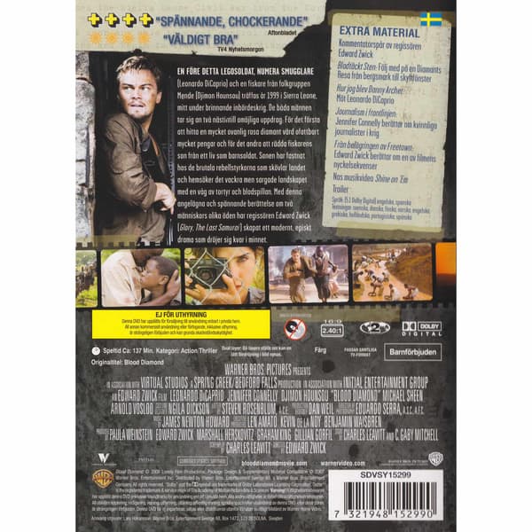 Blood Diamond DVD (Käytetty)
