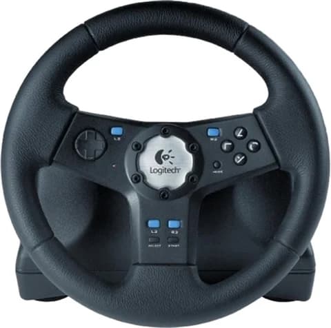 Logitech Rally Vibration Feedback Racing Wheel Playstation 2 (Brukt)