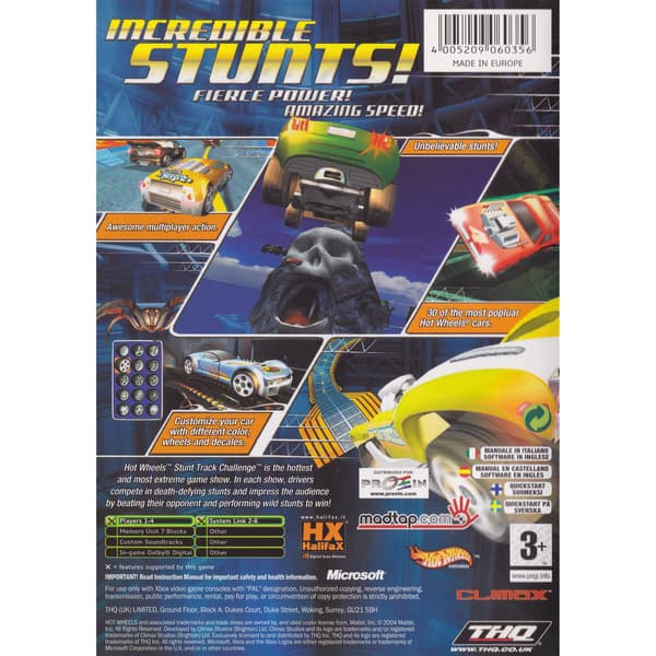 Hot Wheels Stunt Track Challenge Xbox (Brukt)