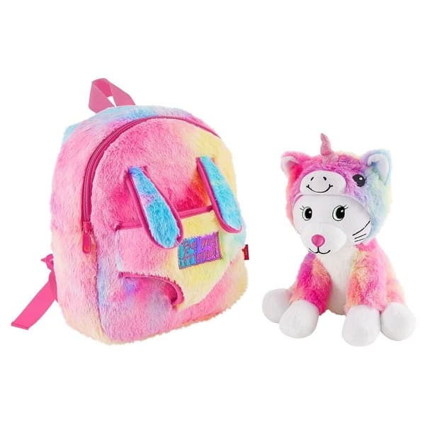 Backpack + plush cat Emi 27cm