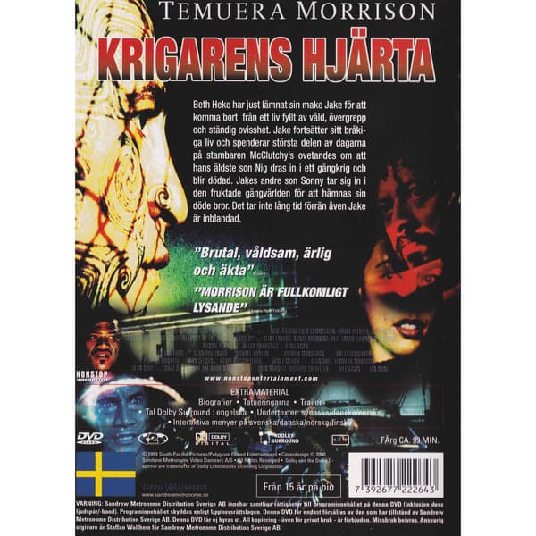 Krigarens hjärta DVD (Brukt)