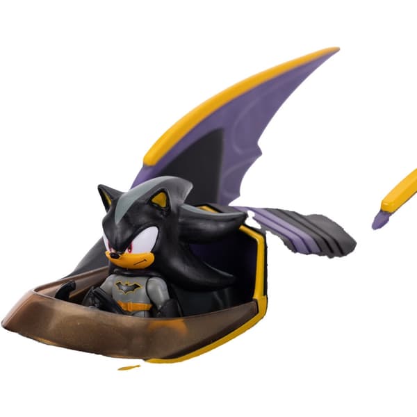 Sonic The Hedgehog Shadow Batman figure + Batmobile