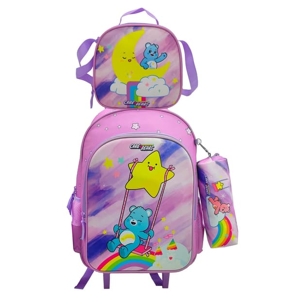 Care Bears Trolley set + pencil case + lunch bag