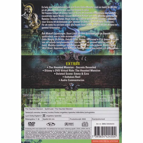 The Haunted Mansion DVD (Begagnad)