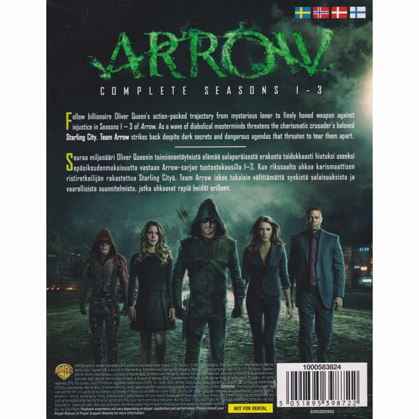 Arrow Complete Season 1-3 Blu-Ray (Begagnad)
