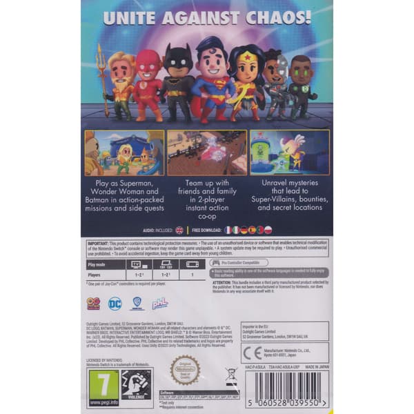 DC Justice League Cosmic Chaos Nintendo Switch