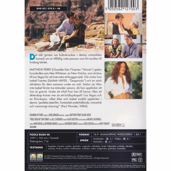 Kärlek vid andra ögonkastet DVD (Brukt)