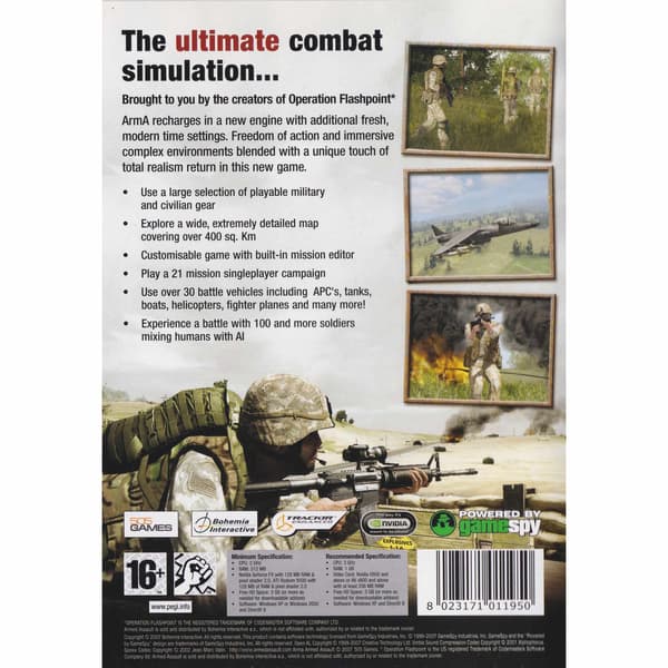 Arma Armed Assault PC DVD (Begagnad)