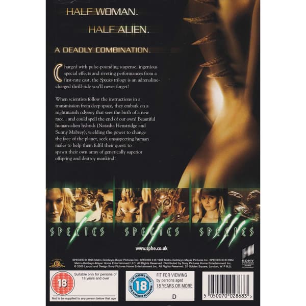 Species Trilogy DVD (Brukt)