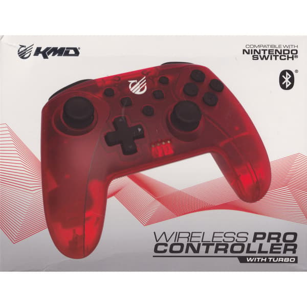 KMD Switch Pro Wireless Controller Red