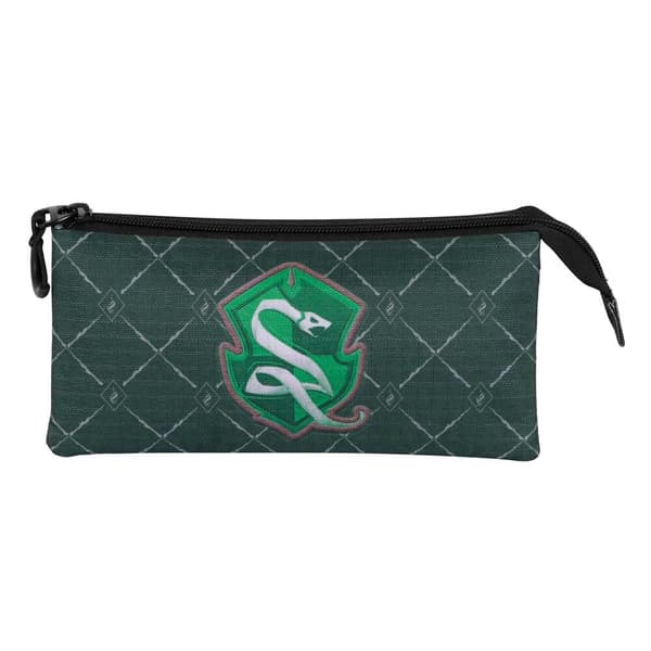 Harry Potter Slytherin triple pencil case