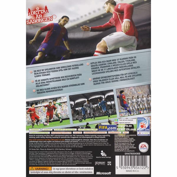 FIFA 07 Xbox 360 Swedish (Begagnad)