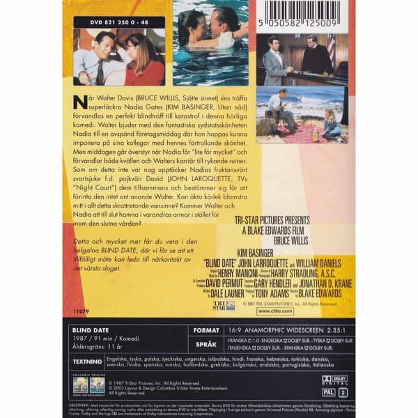 Blind Date DVD (Begagnad)