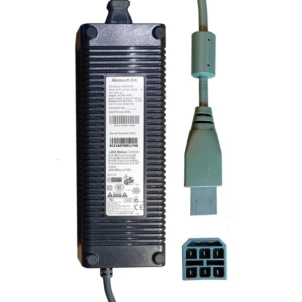 Strömkabel Strömadapter Original Xbox 360 (Begagnad)