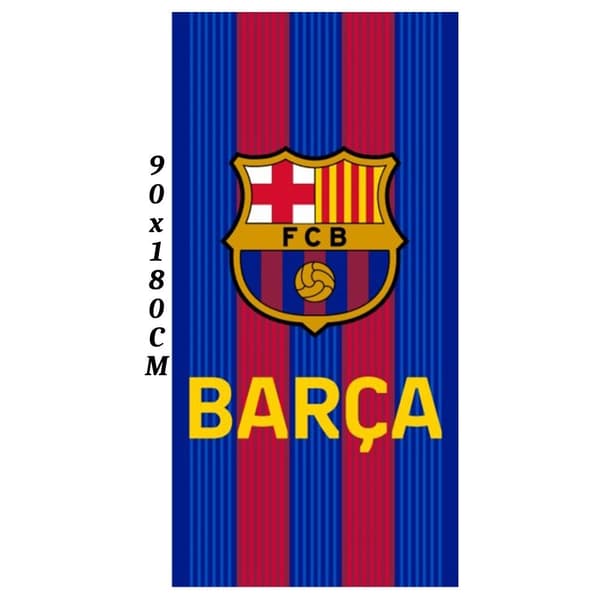 FC Barcelona Mikrofiber Badehåndklæde 90x180 cm