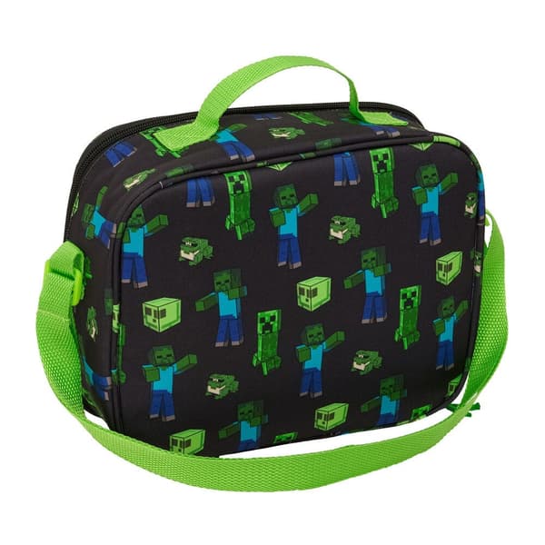 Minecraft 3D thermal lunch bag