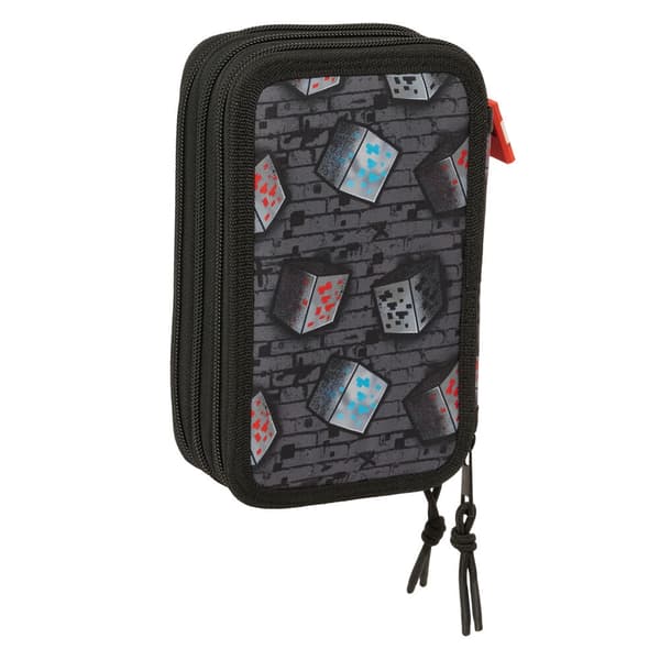 Minecraft Graffiti triple pencil case 37pcs
