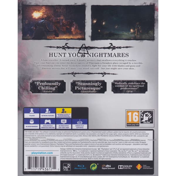 Bloodborne Playstation 4 PS4 Hits