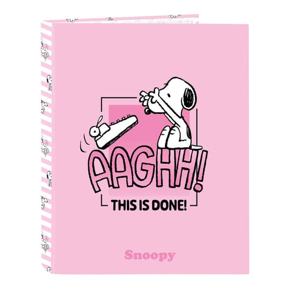 Snoopy A4 cardboard 4 rings binder