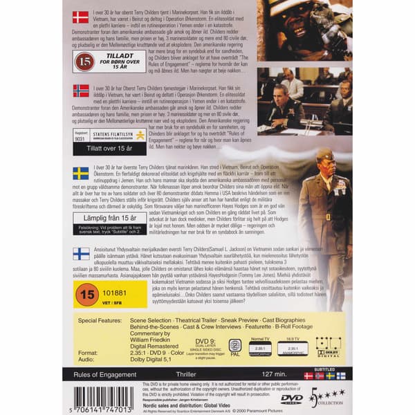 Rules of Engagement DVD (Brugt)