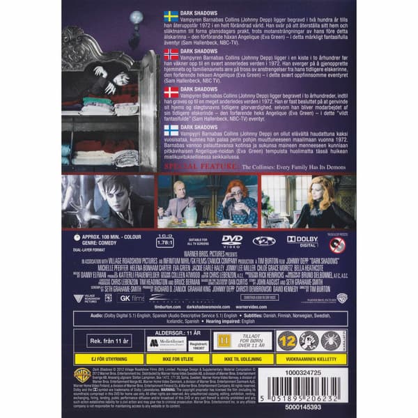 Dark Shadows DVD (Käytetty)