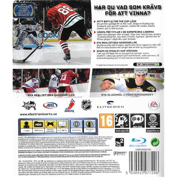NHL 10 Playstation 3 PS3 Swedish (Begagnad)