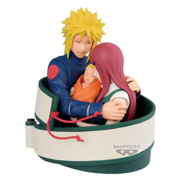 Minato, Naruto & Kushina figure 13cm