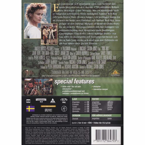 Rob Roy DVD (Brugt)