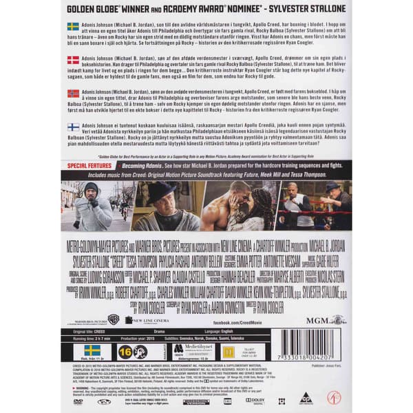 Creed DVD (Brukt)