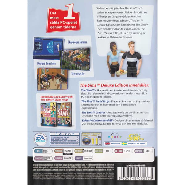 The Sims Deluxe Edition PC CD (Käytetty)