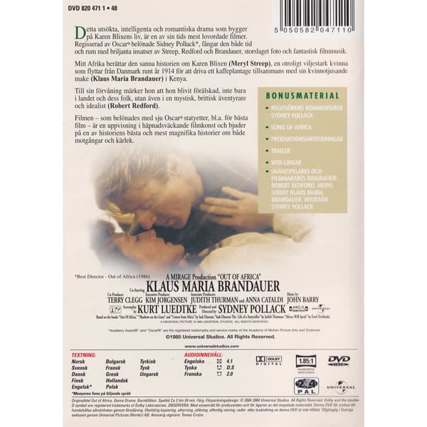 Mitt Afrika DVD (Käytetty)