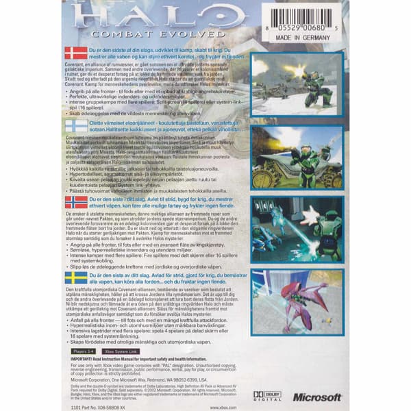 Halo Combat Evolved Xbox Nordic (Begagnad)